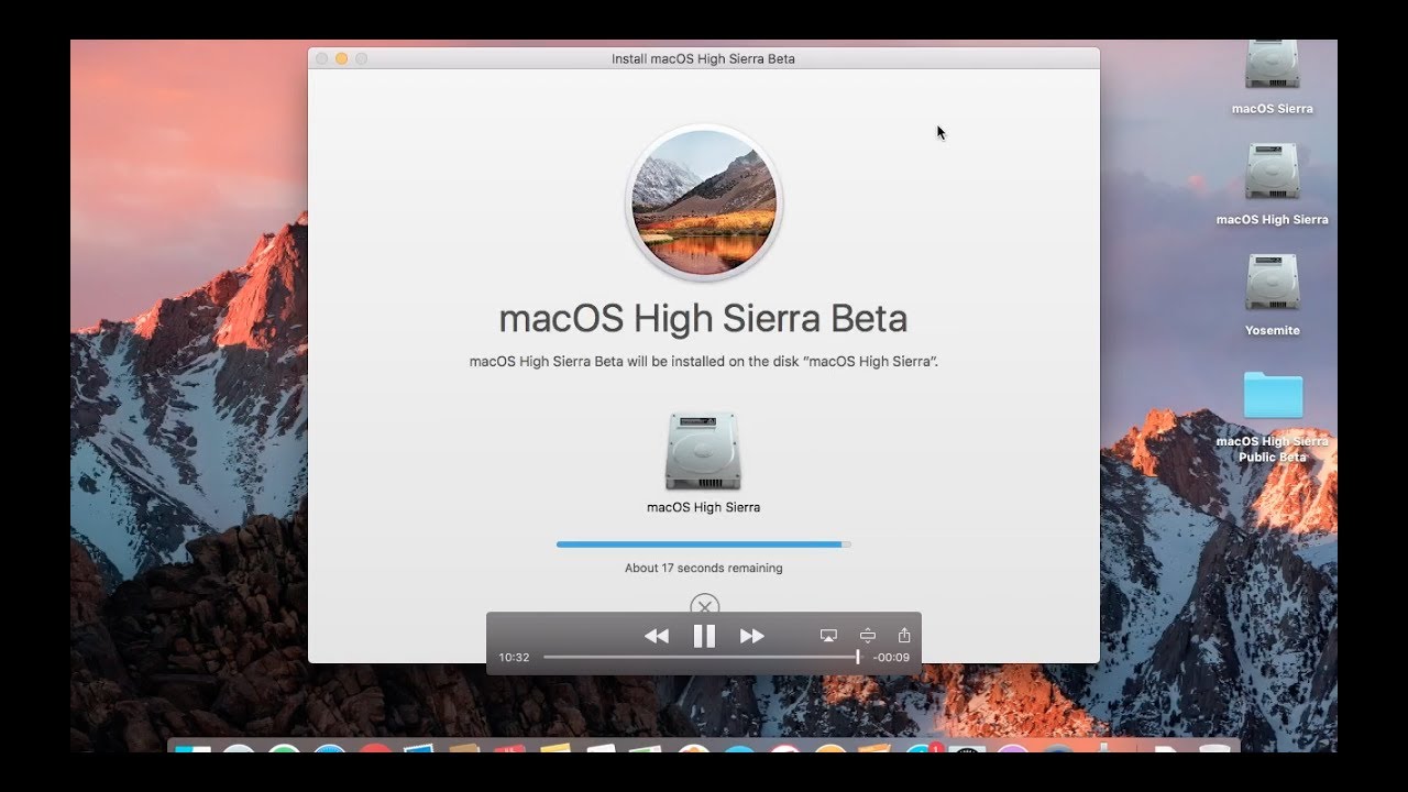 how long does it take for mac sierra to install